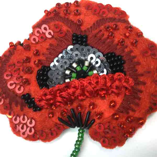 Red Poppy Pin - Image 4